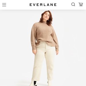 Everlane Straight Leg Crop Pants in Sandstone